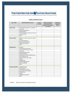 Safety and Risk Screen