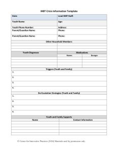 Safety and Crisis Management Plan